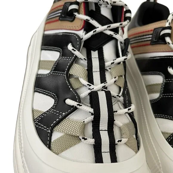 Burberry Arthur M Story White Icon Stripe Mens Sneakers, 43, 8048548 - Picture 7 of 13
